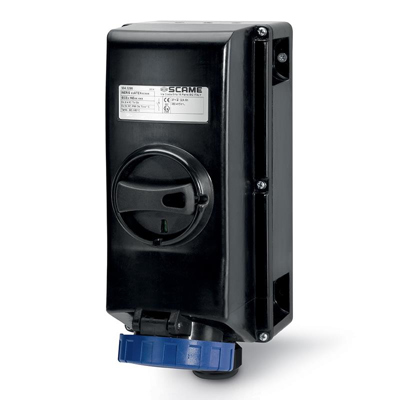 Exproof Switch Interlock Duvar Prizi - 3x16A 2P+E 6h