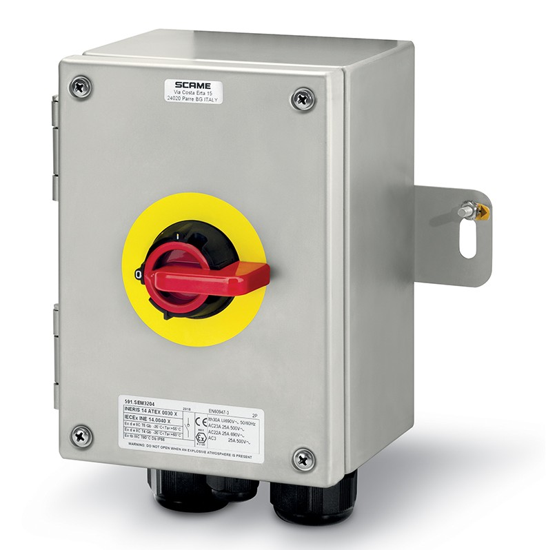 Zone 1-21 ATEX Sertifikalı GRP Ex-proof Emniyet Şalteri 20A