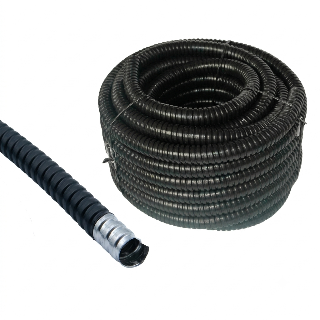 PVC İzoleli Çelik Spiral Boru / Esnek Metal Kablo Koruma Borusu